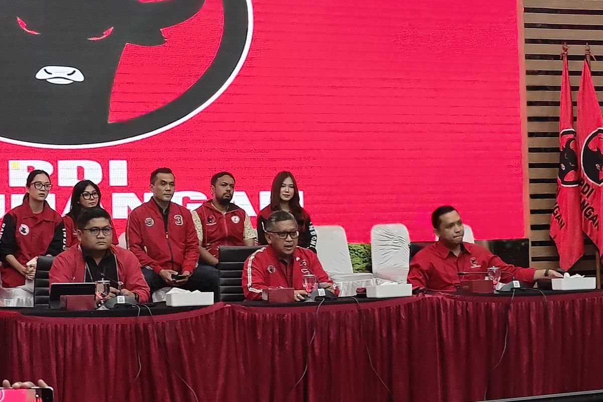 Konferensi pers Sekjen PDIP Hasto Kristiyanto, 18 Februari 2025