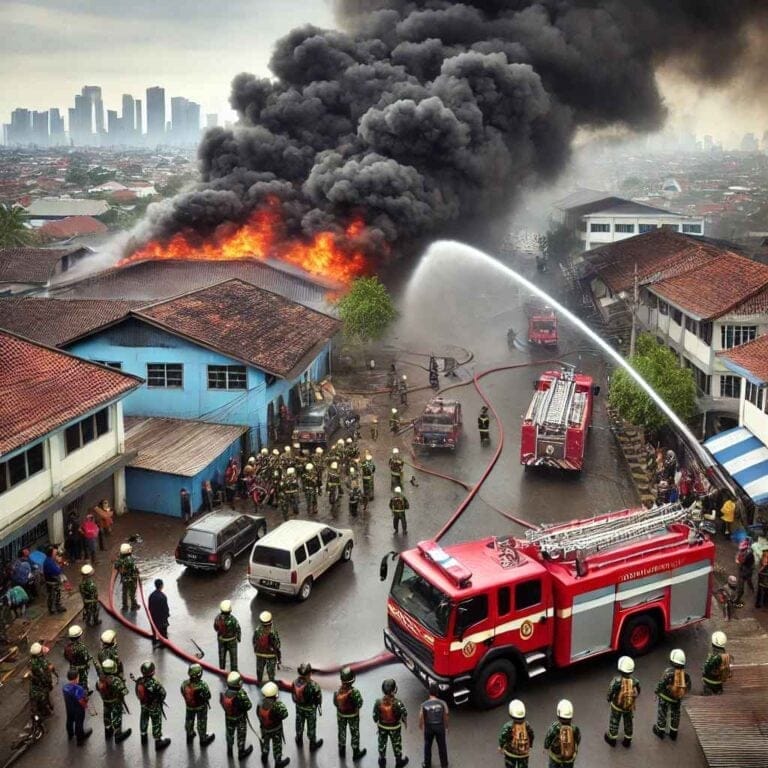 Kebakaran Hebat di Asrama Kesdam Makassar, Puluhan Rumah Dinas TNI Hangus -  - Gambar 2770