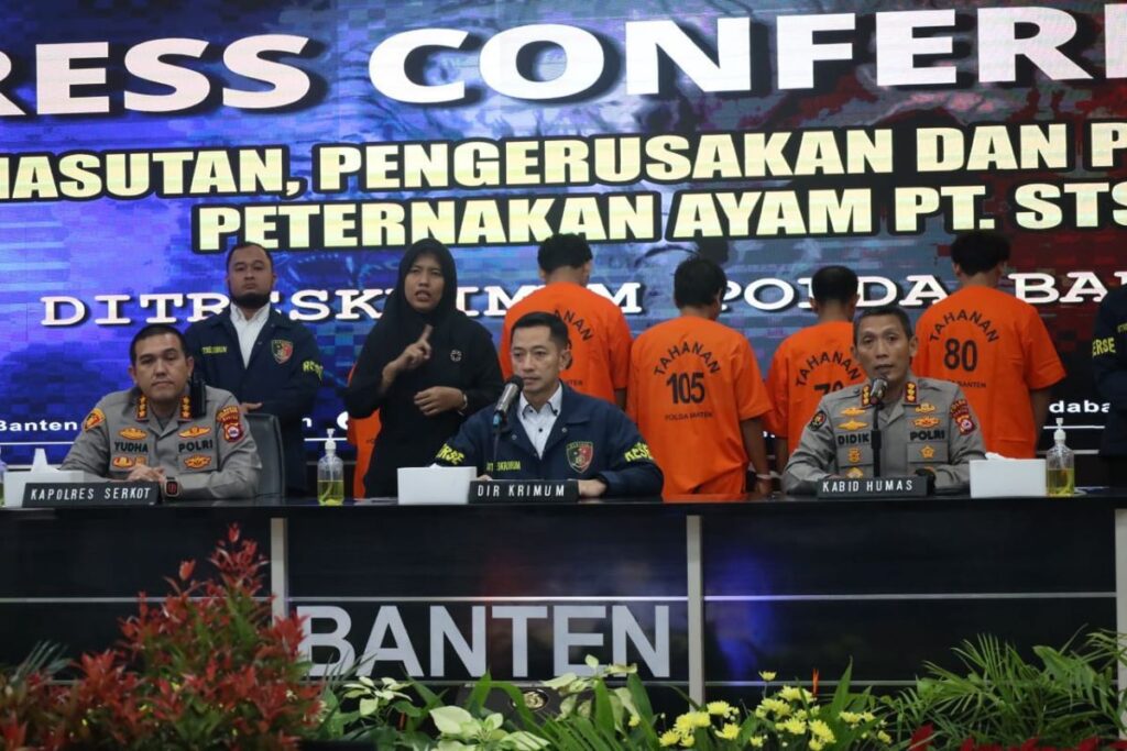 Polisi Berhasil Menangkap Tersangka Kasus Pembakaran Peternakan Ayam Di Serang