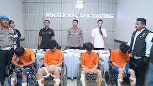 Komplotan Begal Di Jakut Berhasil Di Tangkap Setelah Di Jebak Polisi