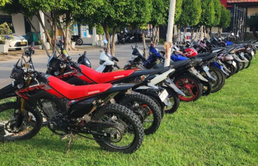 Hari ke 6 Puasa Satlantas Polres Jeneponto Amankan 26 Motor Balal Liar Dan Knalpot Brong