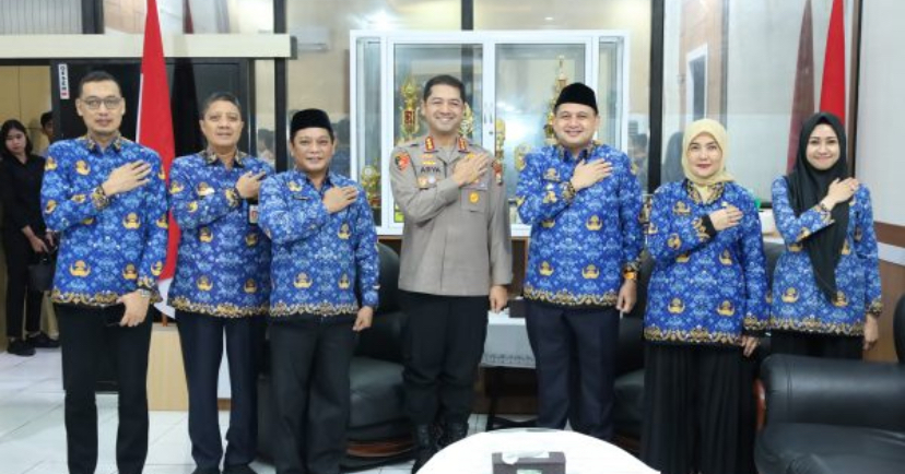 Kapolrestabes Makassar Terima Kunjungan Walikota dan Wakil Walikota Makassar