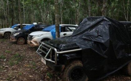20 Mobil Tertinggal Di Lokasi Penggerebekan Judi Sabung Ayam