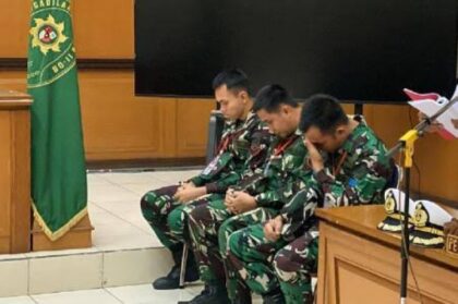 2 Prajurit TNI AL yang Tembak Bos Rental Divonis Penjara Seumur Hidup