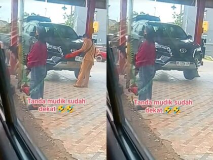 Oknum Berseragam PNS Terekam Mengganti Pelat Merah Mobil Dinas Menjadi Pelat Putih