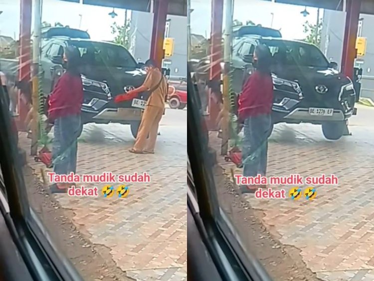 Oknum Berseragam PNS Terekam Mengganti Pelat Merah Mobil Dinas Menjadi Pelat Putih