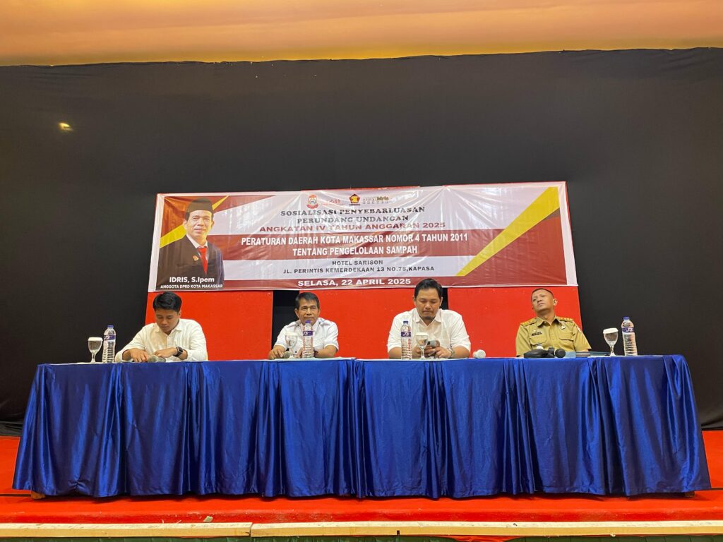 Idris, S.Ipem. Sosialisasikan Perda Pengelolaan Sampah: Ajak Masyarakat Makassar Lebih Peduli Lingkungan