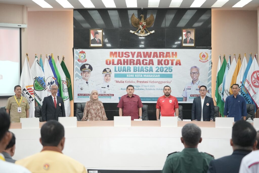 Munafri-Aliyah Hadiri Musorkotlub KONI Makassar, Tekankan Pembinaan Atlet Berprestasi
