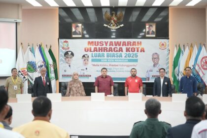 Munafri-Aliyah Hadiri Musorkotlub KONI Makassar, Tekankan Pembinaan Atlet Berprestasi
