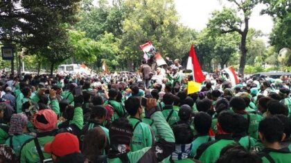 Ojol Lakukan Aksi Off-Bid 24 jam, Puluhan Ribu Pengemudi Turun ke Jalan