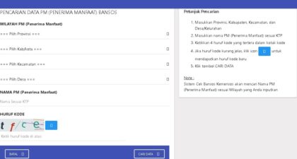 Cara Cek dan Daftar Bansos Kemensos Mei 2025 Secara Online