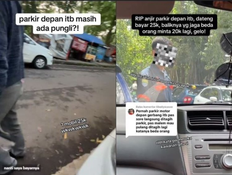 Pungli di Depan ITB, Parkir Sampai Rp45 Ribu Sekali Datang