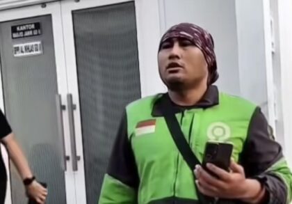 Geger Bayi Dipaketkan ke Ojol di Medan