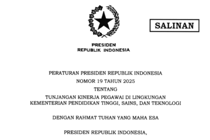Presiden Tetapkan Tunjangan Kinerja hingga Rp10 Juta bagi ASN dan Pegawai Lain di 2025