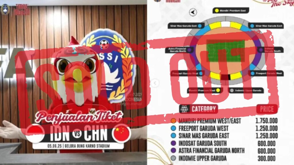 Tiket Indonesia vs China Ludes Terjual, Suporter Siap Guncang SUGBK Dukung Garuda