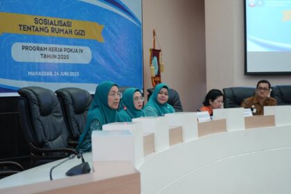 TP PKK Makassar Sosialisasikan Rumah Gizi untuk Kepala Puskesmas dan Petugas Gizi