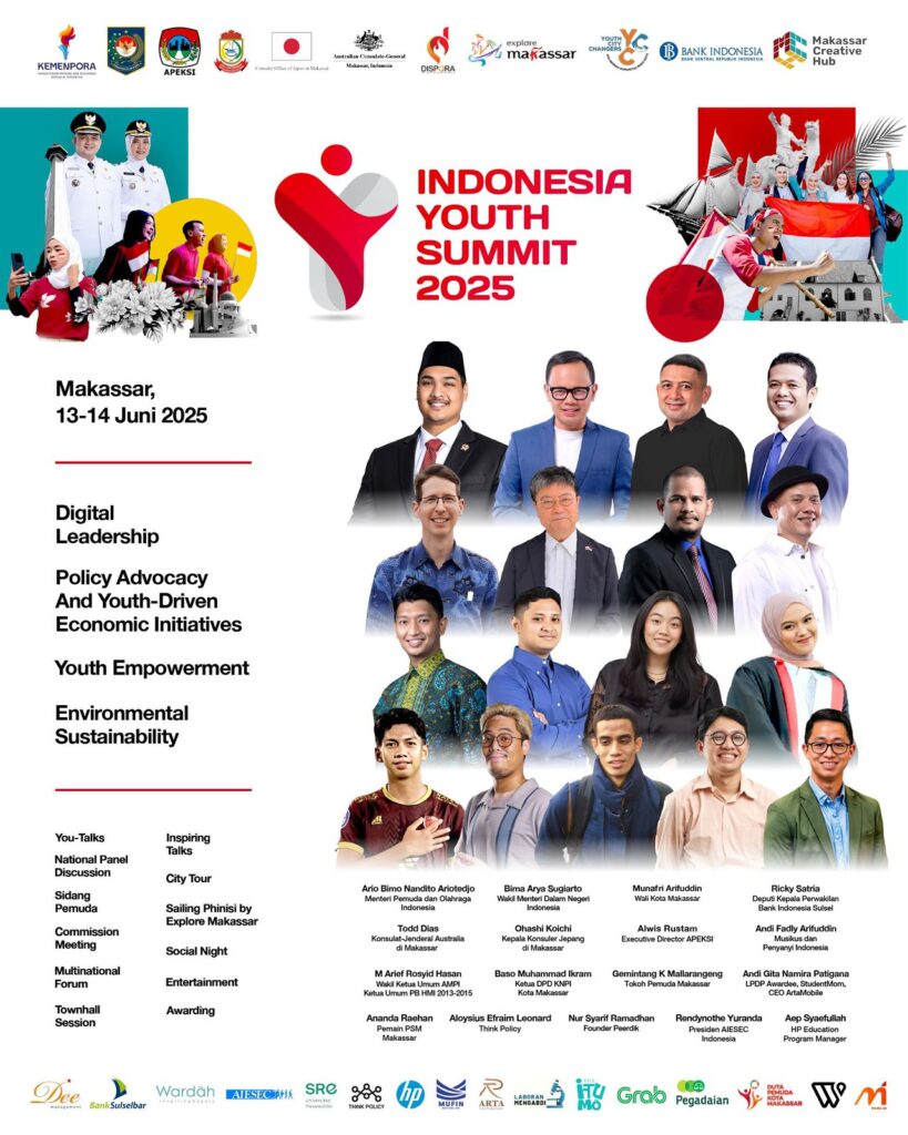 Indonesia Youth Summit 2025 Resmi Dibuka di Makassar: Pemuda Jadi Penggerak Indonesia Emas 2045