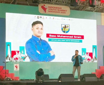 Tampil Spektakuler di Indonesia Youth Summit 2025, Ketua DPD KNPI Makassar Ajak Pemuda Upgrade Diri & Bertindak Nyata