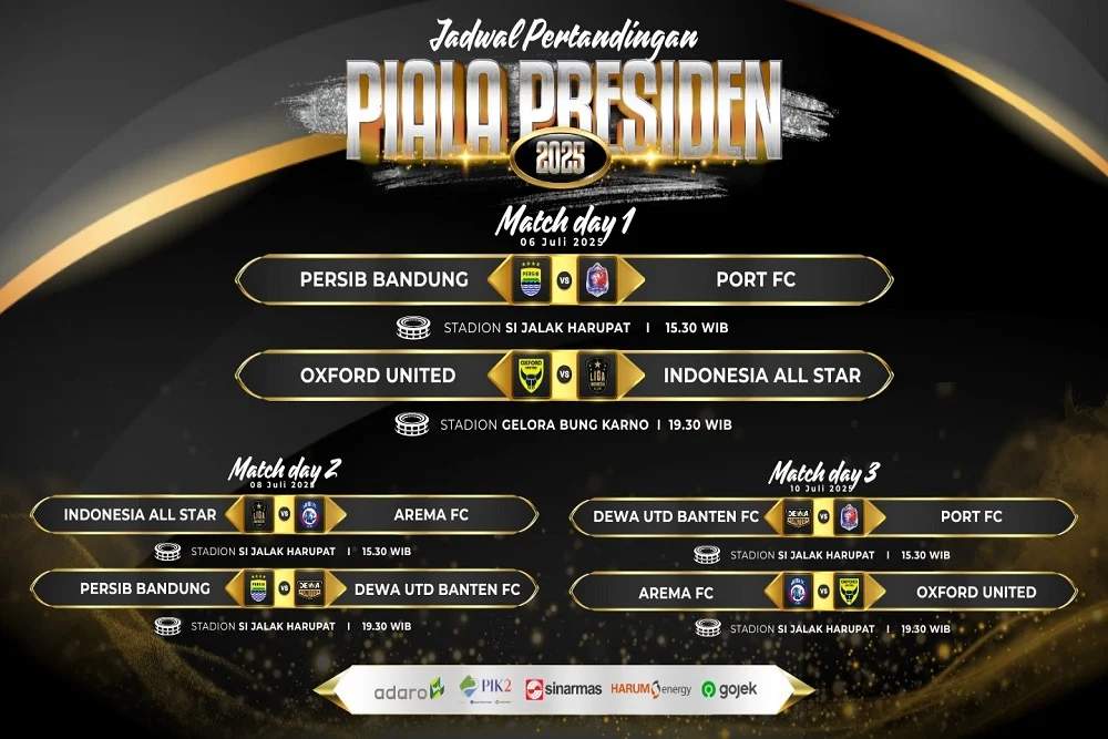 Tiket Laga Pembuka Piala Presiden 2025 Resmi Dijual, Oxford United Vs Liga Indonesia All Star Siap Menggebrak GBK