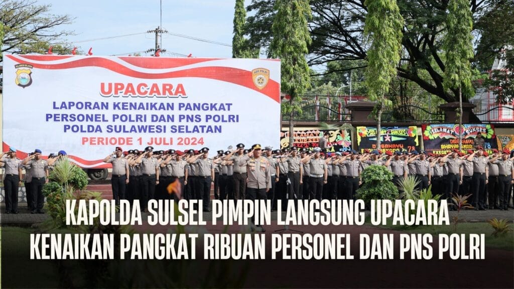 Kapolda Sulsel Pimpin Langsung Upacara Kenaikan Pangkat Ribuan Personel dan PNS Polri - Kapolda - Gambar 862