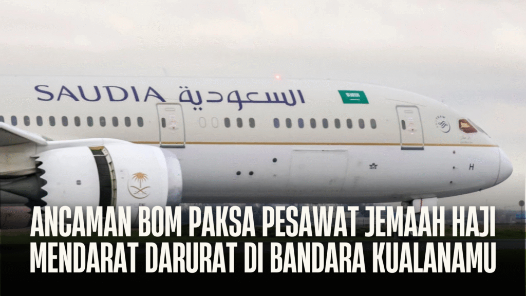 Ancaman Bom Paksa Pesawat Jemaah Haji Mendarat Darurat di Bandara Kualanamu