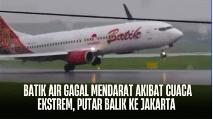 Mencekam di Udara: Batik Air Gagal Mendarat Akibat Cuaca Ekstrem, Putar Balik ke Jakarta
