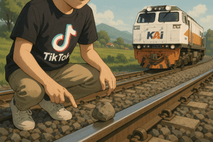 Tren TikTok Taruh Batu di Rel Kereta Dinilai Berbahaya, Pelaku Terancam Penjara dan Denda Hingga Rp 2 Miliar - Rel - Gambar 760