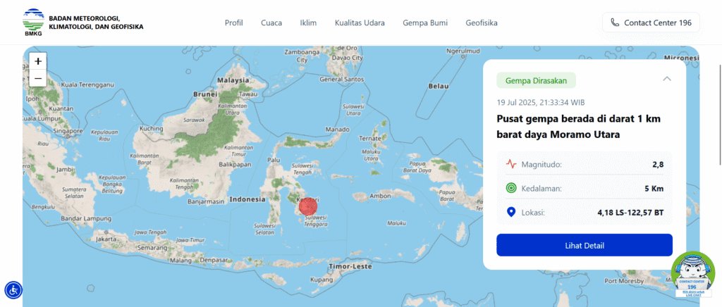BMKG Catat 5 Gempa Terakhir, Pangandaran Diguncang Gempa Magnitudo 4,4 pada Sabtu Sore - BMKG - Gambar 623