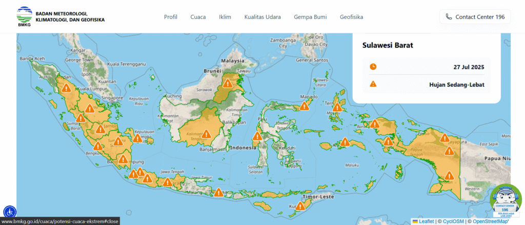 BMKG Ingatkan Masyarakat Soal Cuaca Panas Ekstrem, Suhu Harian Bisa Tembus 36 Derajat Celsius - BMKG - Gambar 499