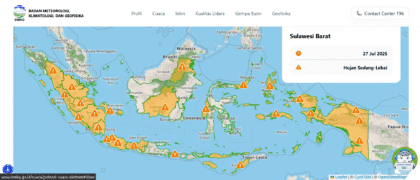 BMKG Ingatkan Masyarakat Soal Cuaca Panas Ekstrem, Suhu Harian Bisa Tembus 36 Derajat Celsius - BMKG - Gambar 499