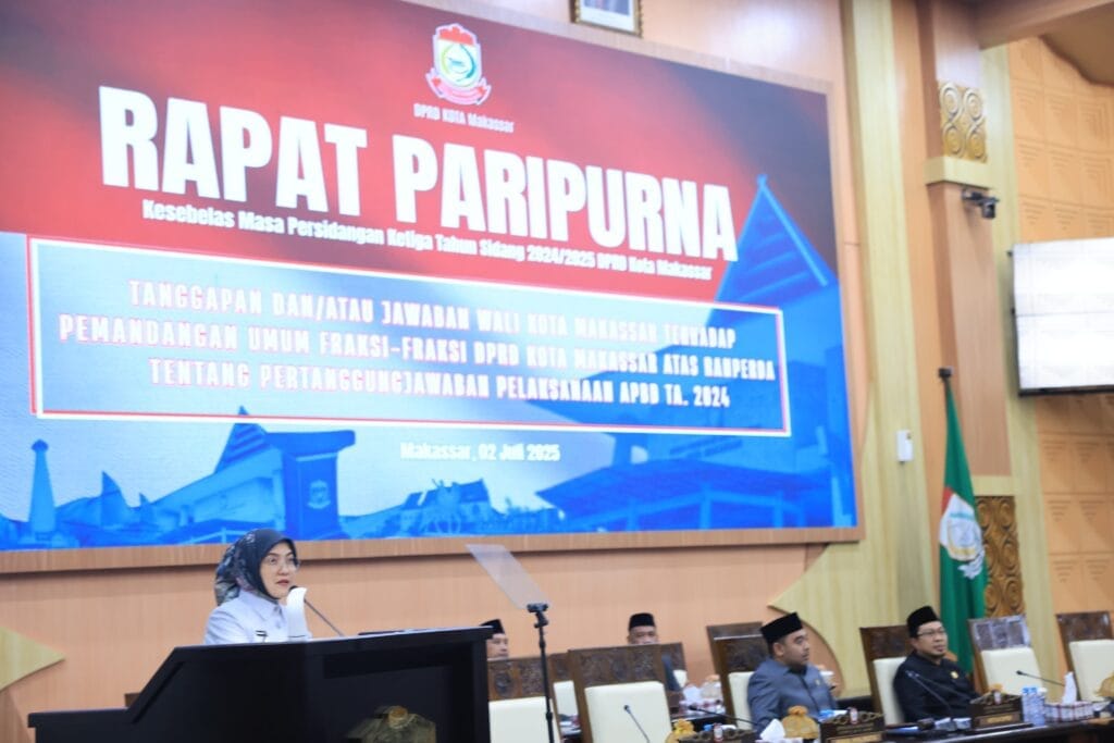 Aliyah Mustika Ilham Bahas Ranperda Pertanggungjawaban APBD 2024 di Rapat Paripurna DPRD Kota Makassar - DPRD kota Makassar,Ranperda - Gambar 842
