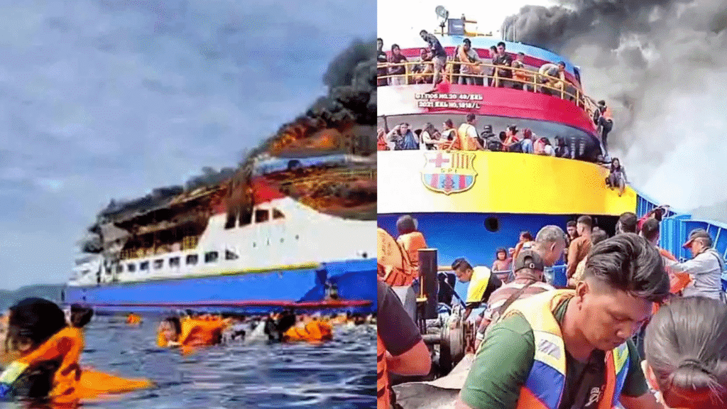 Kebakaran KM Barcelona 5 di Perairan Sulawesi Utara: Kesaksian Penumpang dan Kronologi Evakuasi Panik di Tengah Laut - KM - Gambar 594