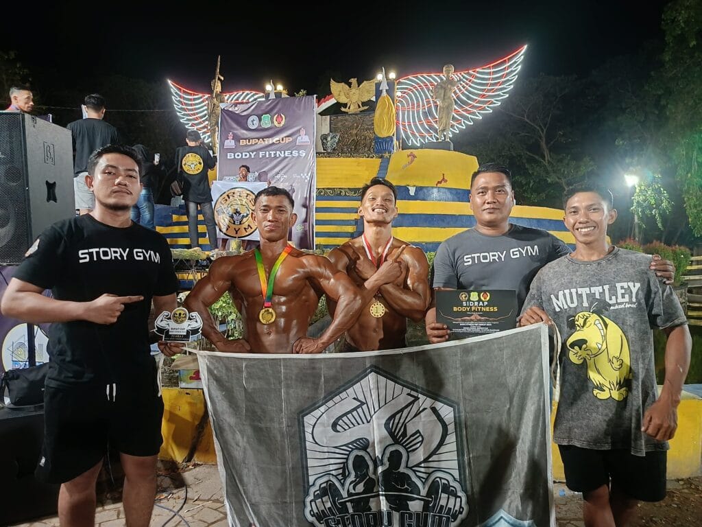 Prestasi Gemilang Atlet Story Gym Makassar Apryawan di Body Contest Sidrap, Sabet Juara 1 di Kategori Tertinggi 1