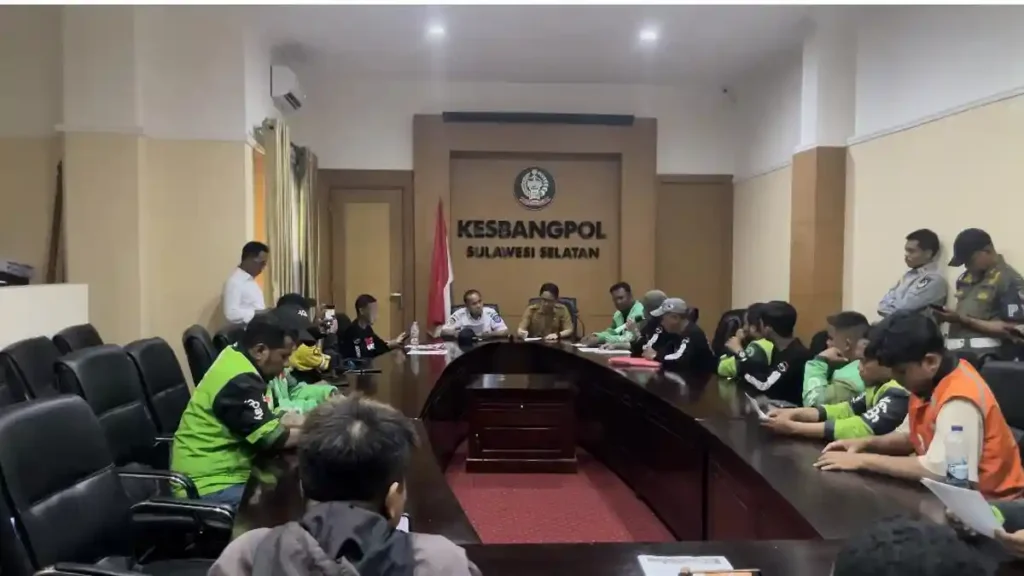 Driver Ojol Makassar Tolak Draf Perpres Sistem Kemitraan 1 Driver
