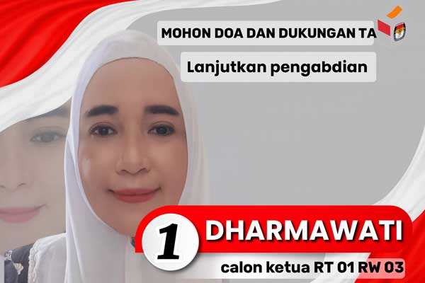 Dharmawati, calon Ketua RT 01 RW 03 Parang Tambung nomor urut 1, saat berbincang dengan warga dalam agenda sosialisasi jelang pemilihan.