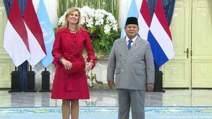 Prabowo sambut Ratu Maxima