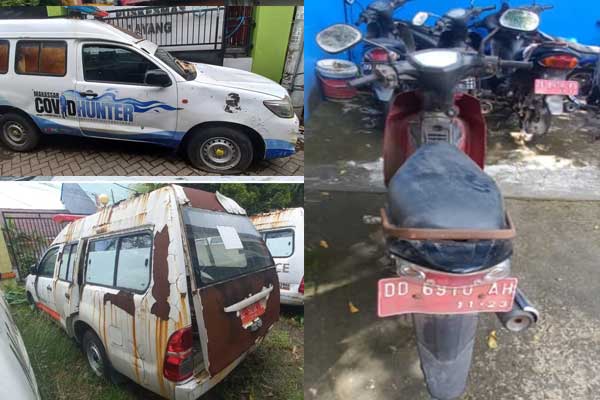 Kendaraan dinas milik Pemkot Makassar yang siap dilelang melalui mekanisme open bidding KPKNL Makassar.