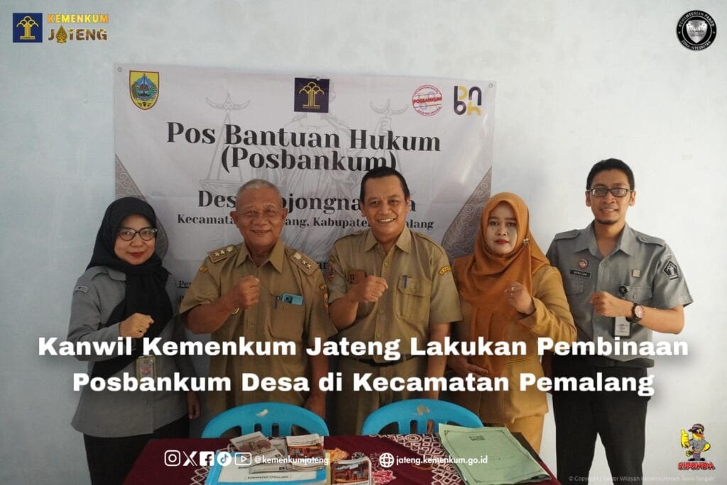 Kemenkum Jateng Perkuat Posbankum Desa di Pemalang 1 Kemenkum
