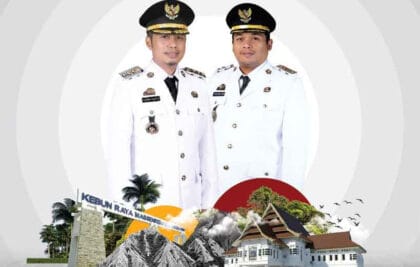 Bupati Enrekang H. Muhammad Yusuf Ritangnga (Ucu’) bersama Wakil Bupati Enrekang Andi Tenri Liwang La Tinro (Iwan).