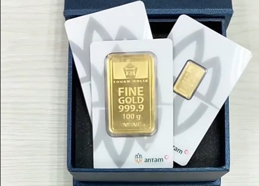 Harga Emas Antam Turun ke Rp2.878.000 per Gram 1 Emas