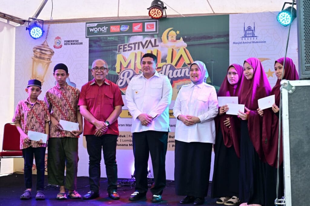 Festival Mulia Ramadan Makassar Resmi Dibuka Wali Kota, 18 Brand Kuliner Ramaikan Masjid Terapung Losari