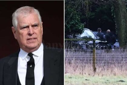 Andrew Mountbatten Windsor, adik laki-laki Raja Charles dari Inggris, yang sebelumnya dikenal sebagai Pangeran Andrew, meninggalkan Kantor Polisi Aylsham dengan sebuah kendaraan, pada hari ia ditangkap karena dicurigai melakukan pelanggaran dalam jabatan publik, setelah Departemen Kehakiman AS merilis lebih banyak catatan yang terkait dengan mendiang pengusaha dan terpidana pelaku kejahatan seksual Jeffrey Epstein, di Aylsham, Inggris, 19 Februari 2026.