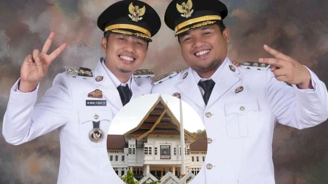 Bupati Enrekang H. Muhammad Yusuf Ritangnga (Ucu’) bersama Wakil Bupati Enrekang Andi Tenri Liwang La Tinro (Iwan).