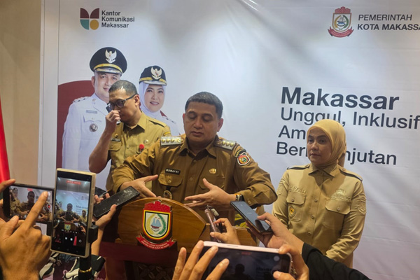 Wali Kota Makassar Munafri Arifuddin dan Wakil Wali Kota Aliyah Mustika Ilham.