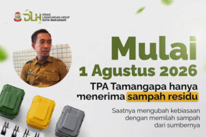 DLH Makassar Gencarkan Edukasi Pemilahan Sampah, Residu Saja yang Masuk TPA.