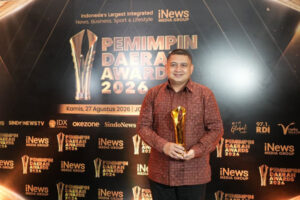 Wali Kota Makassar Munafri Arifuddin menerima penghargaan Pemimpin Daerah Award 2026 kategori Pemimpin Daerah Peduli Pembangunan dan Inovasi, Pelayanan Publik Berbasis Digital di Jakarta, Kamis (27/8/2026).