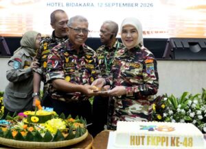 Wakil Wali Kota Makassar sekaligus Ketua FKPPI Sulawesi Selatan, Aliyah Mustika Ilham, menghadiri rangkaian Rapimnas Keluarga Besar FKPPI 2026 dan peringatan HUT ke-48 FKPPI di Jakarta, 11–12 September 2026.