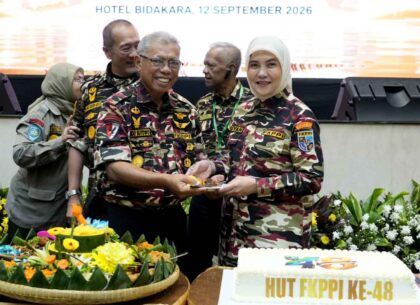 Wakil Wali Kota Makassar sekaligus Ketua FKPPI Sulawesi Selatan, Aliyah Mustika Ilham, menghadiri rangkaian Rapimnas Keluarga Besar FKPPI 2026 dan peringatan HUT ke-48 FKPPI di Jakarta, 11–12 September 2026.