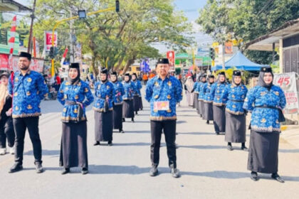 Dinas Pendidikan dan Kebudayaan Kabupaten Enrekang meraih Juara 1 Lomba Gerak Jalan tingkat OPD dalam rangka HUT ke-81 Kemerdekaan RI tahun 2026.